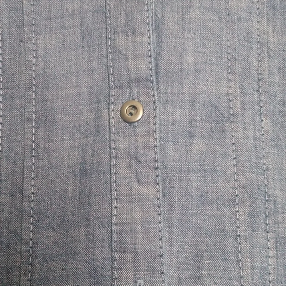 J. Jill Womens  Blue Chambray Shirt Dress Button down NWOT SIZE XL - Picture 2 of 14